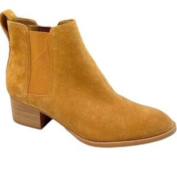 Rag & Bone Walker Chelsea Ankle Bootie Boots Butterscoth Suede 39.5/9 NEW - Picture 1 of 8